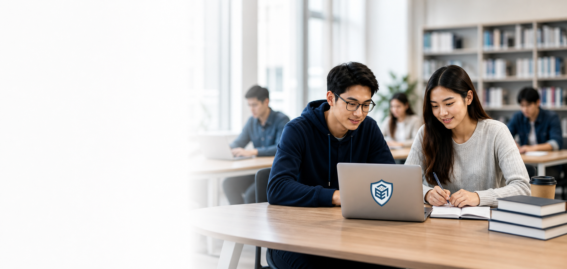 Students learning with BLU3CUB3 CONSULTING