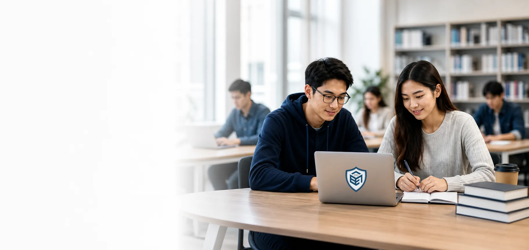 Students learning with BLU3CUB3 CONSULTING